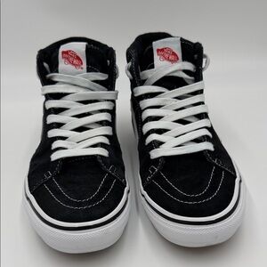 Vans Skate Sk8-Hi PopCush Black & White Skate Shoes
